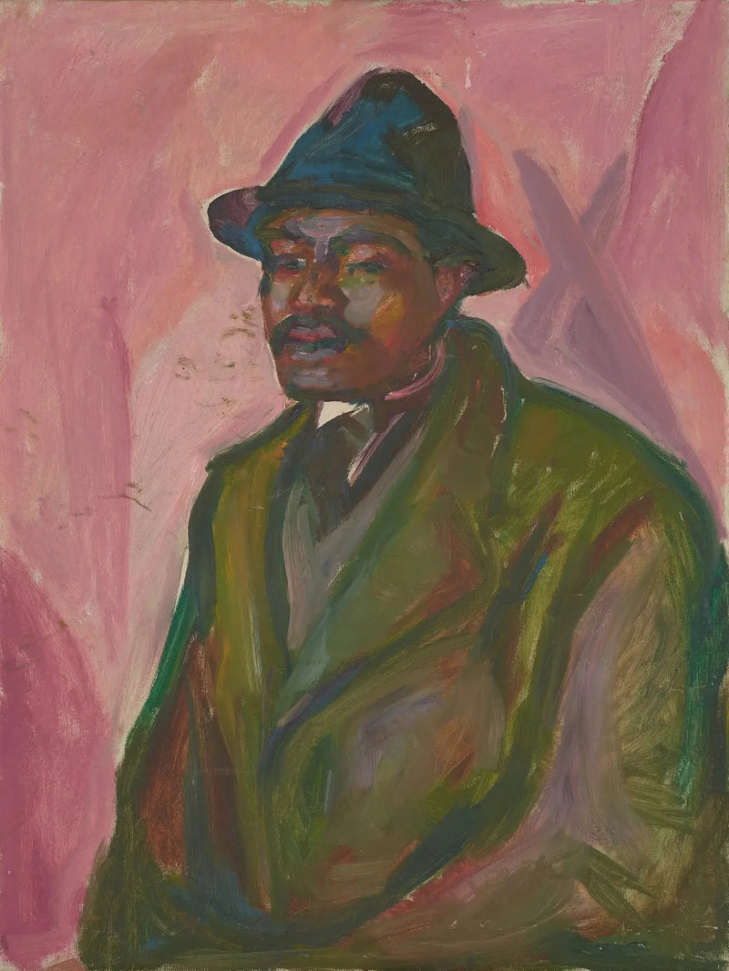Africano con abrigo verde - Edvard Munch