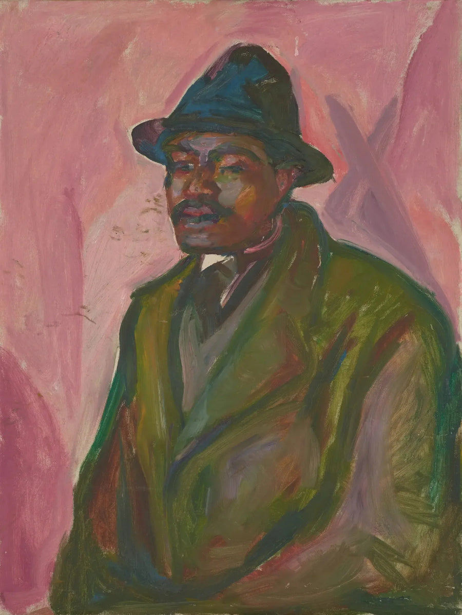 Africano con abrigo verde - Edvard Munch