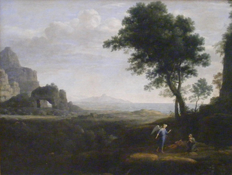 Agar y Ismael en el desierto - Claude Lorrain