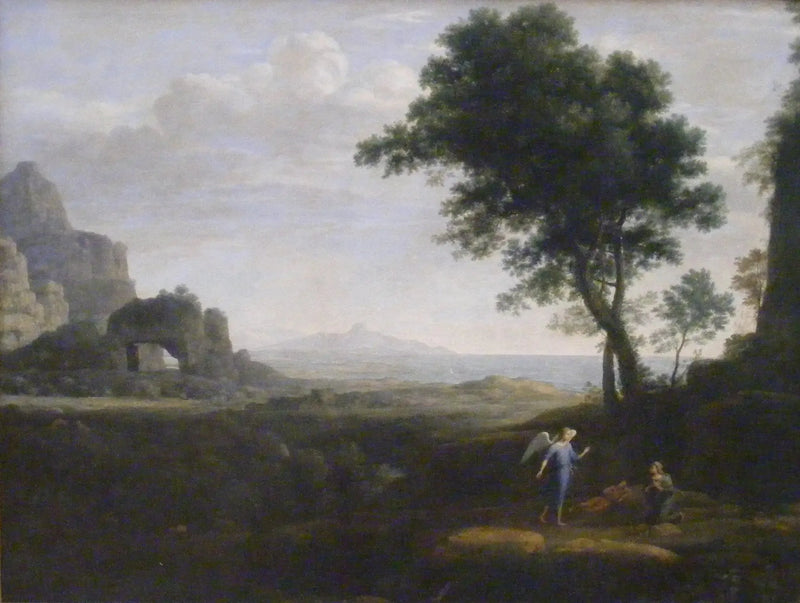 Agar y Ismael en el desierto - Claude Lorrain