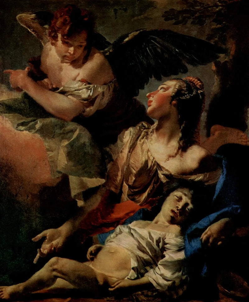 Agar y Ismael en el desierto - Giovanni Battista Tiepolo