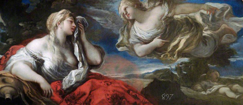 Agar y Ismael en el desierto - Luca Giordano