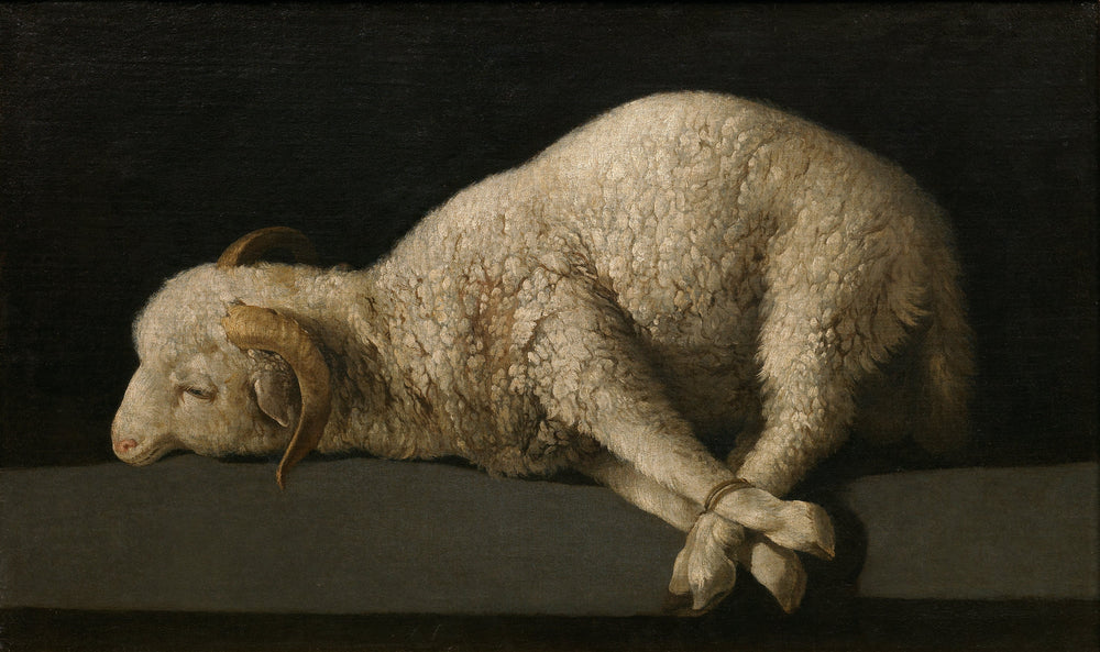 Agnus Dei - Francisco de Zurbarán image 1 reproduction artisanale de tableau
