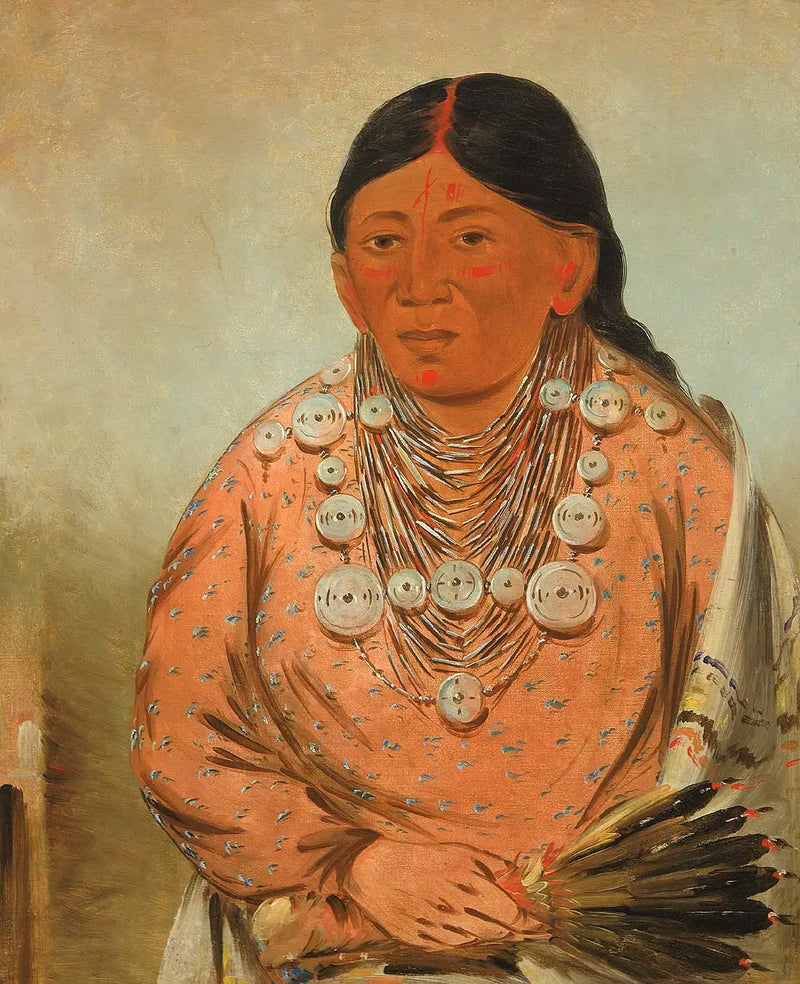 A'h-tee-wát-o-mee, una mujer - George Catlin