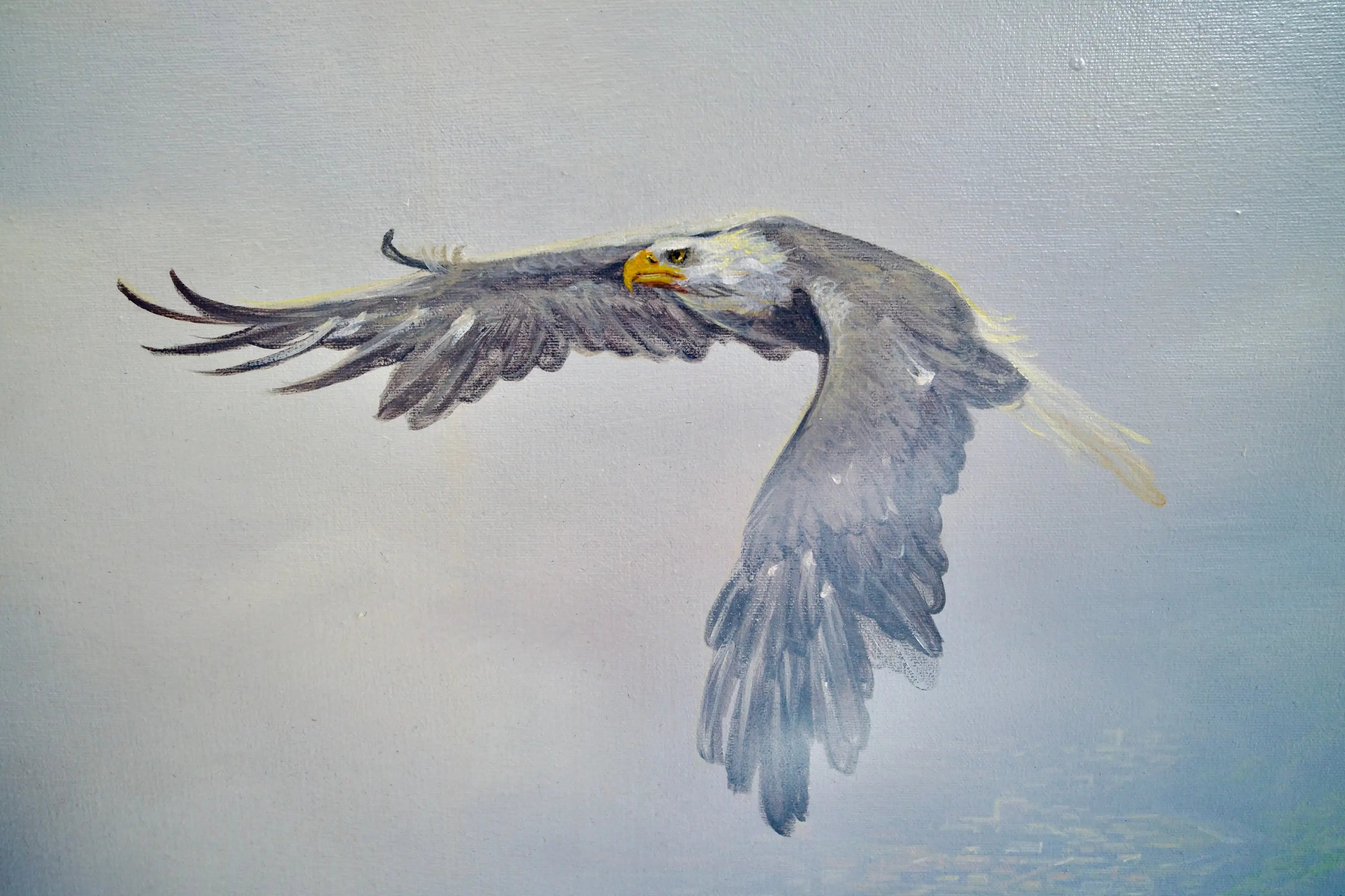 Aigles en Vol | 200 x 170 cm Reproductions de tableaux à la peinture à l’huile