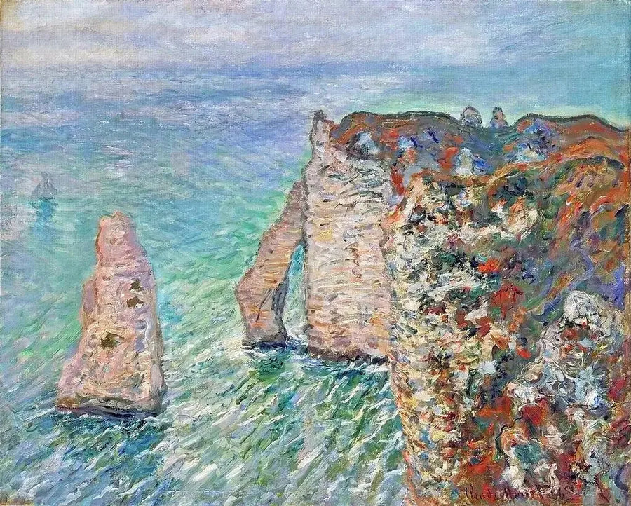 La aguja y la puerta aguas abajo W1051 - Claude Monet
