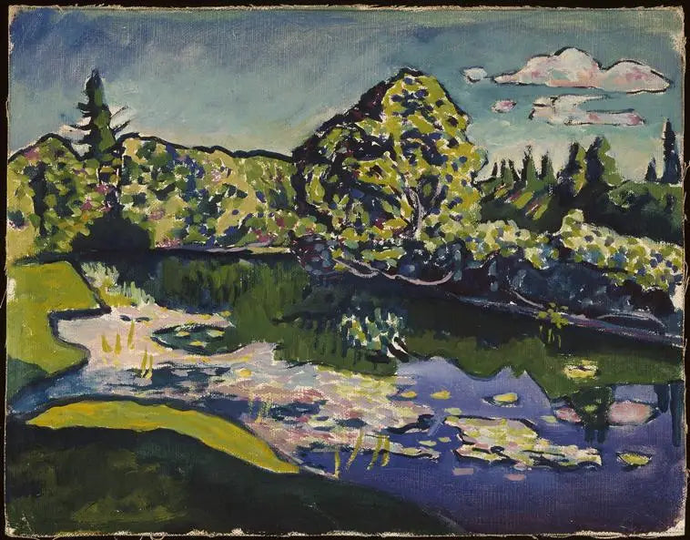 Akhtyrka, estanque del parque - Vassily Kandinsky