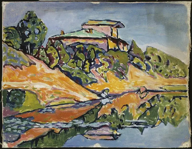 Akhtyrka, una dacha vecina junto al estanque - Vassily Kandinsky