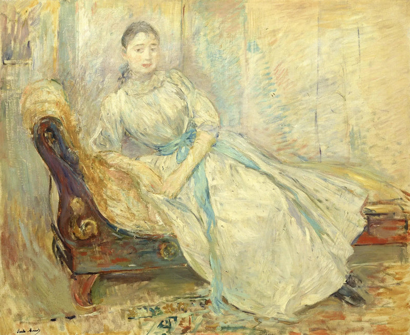Albine Sermicoli en el taller - Berthe Morisot
