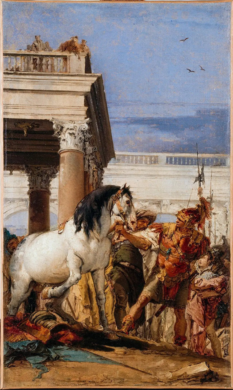 Alejandro y Bucéfalo - Giovanni Battista Tiepolo