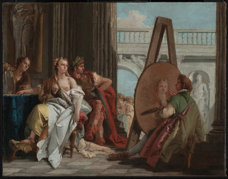 Alejandro y Campaspe en el pintor Apeles - Giovanni Battista Tiepolo