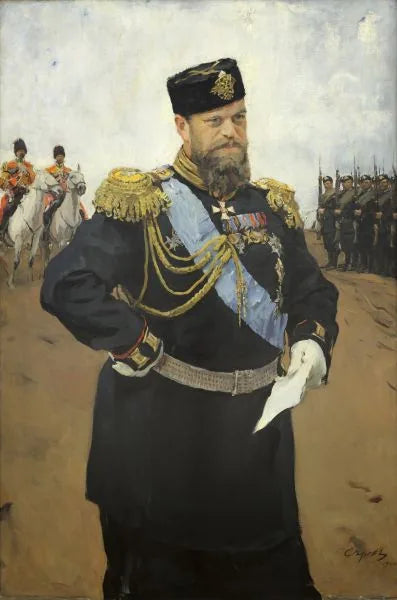 Alejandro III con un documento en sus manos - Valentin Serov