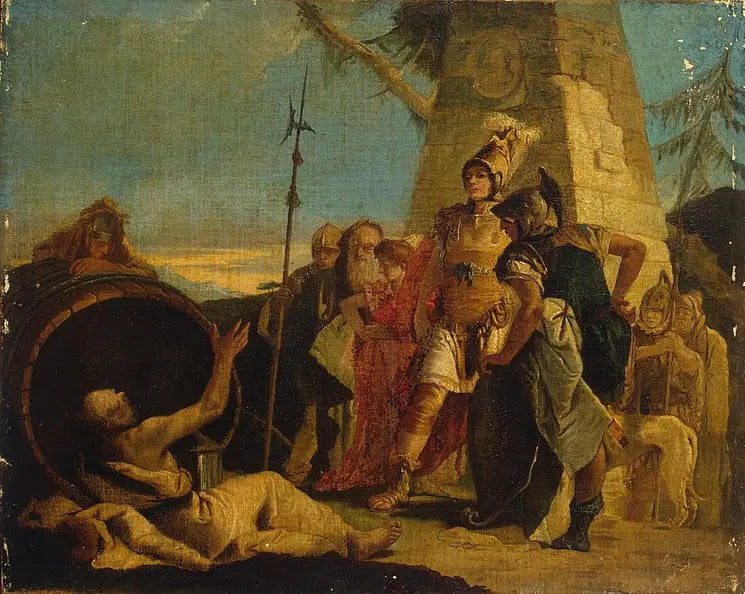 Alejandro Magno y Diógenes - Giovanni Battista Tiepolo