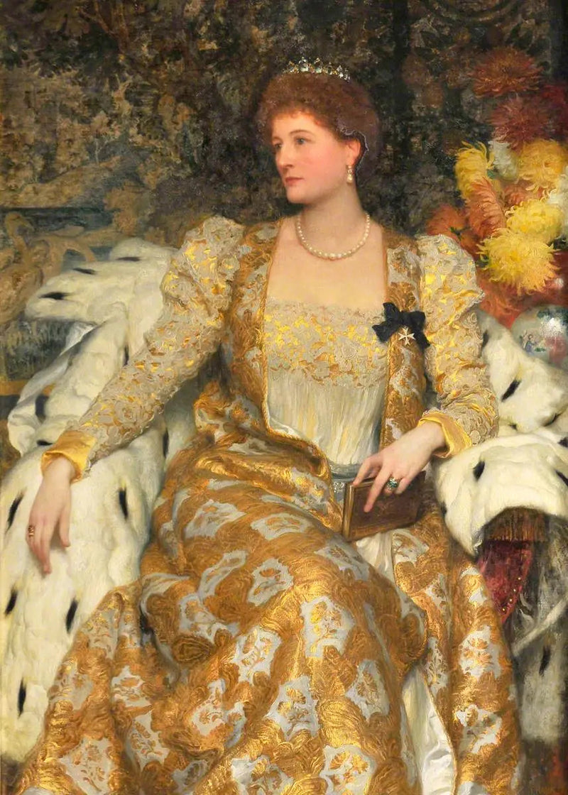 Alice Anne Graham-Montgomery, duquesa de Buckingham y Chandos y condesa Egerton de Tatton (1847-1931) - Frank Bernard Dicksee