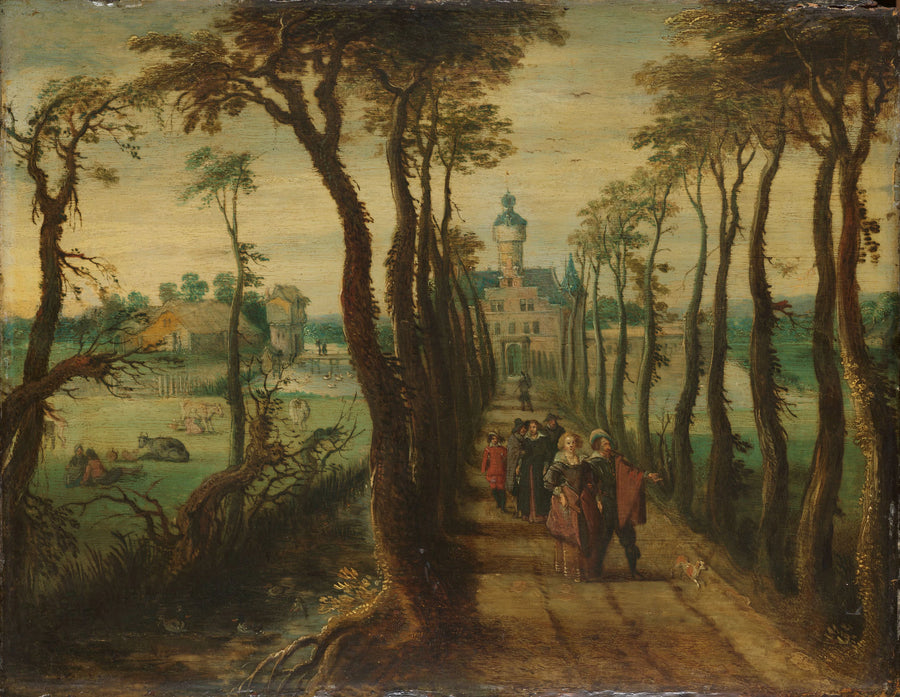 L'allée - Artiste inconnu du Rijksmuseum