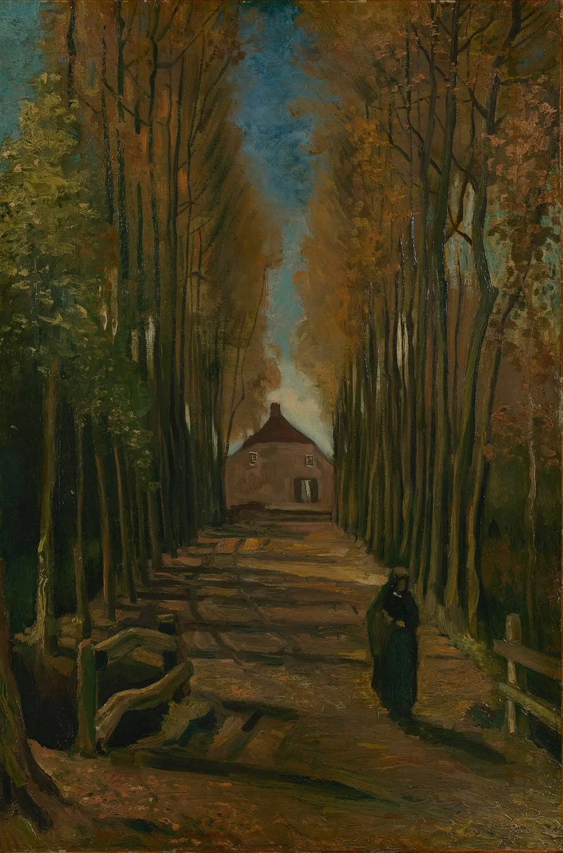 Paseo de los Álamos en Otoño - Vincent van Gogh