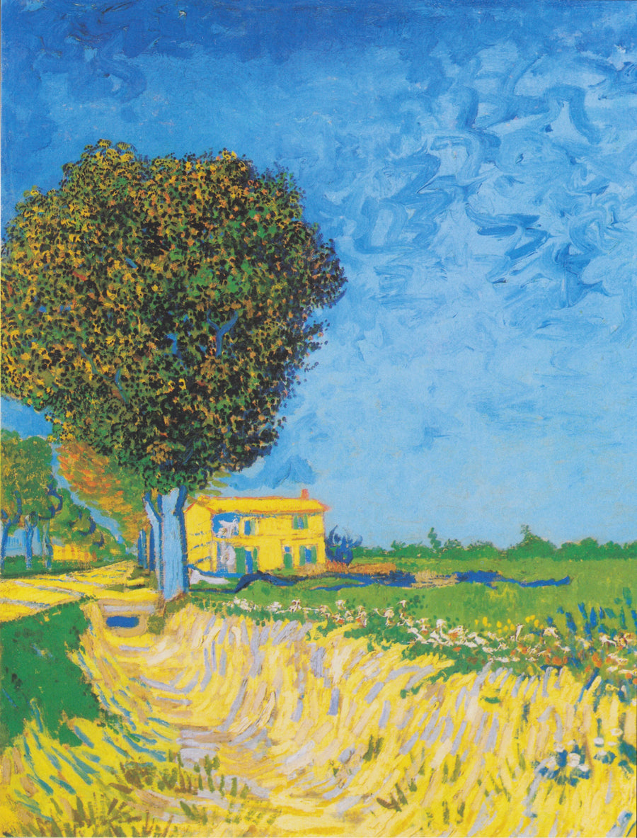 Avenida en Arles con casas - Vincent van Gogh