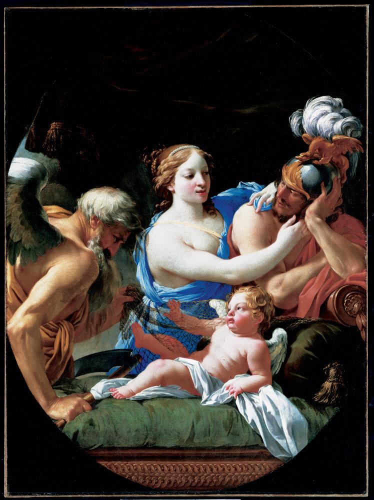Alegoría con Venus, Cupido y Cronos - Simon Vouet