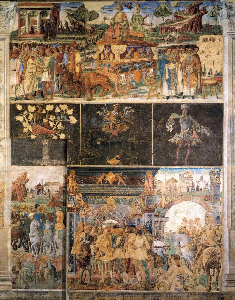Alegoría de julio: Triunfo de Júpiter y Cibeles - Cosmé Tura