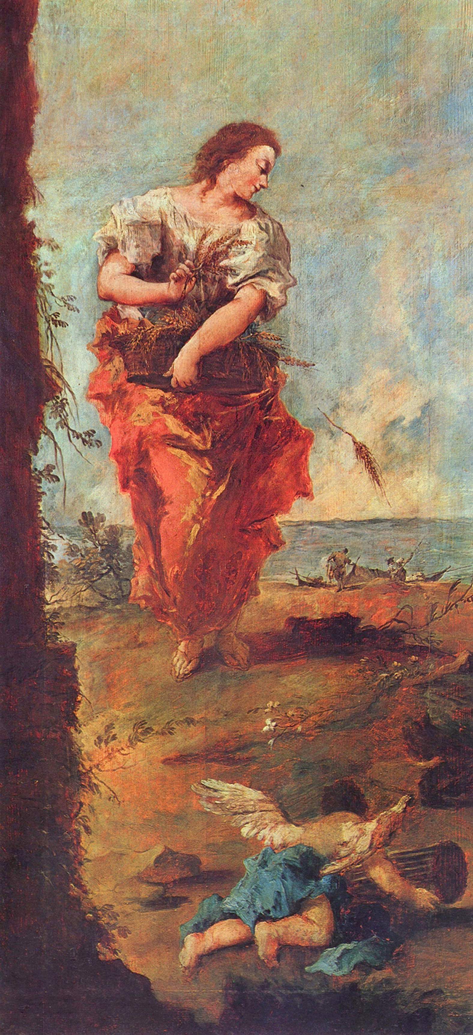 Allégorie de l'Abondance - Francesco Guardi image 1 reproduction artisanale de tableau
