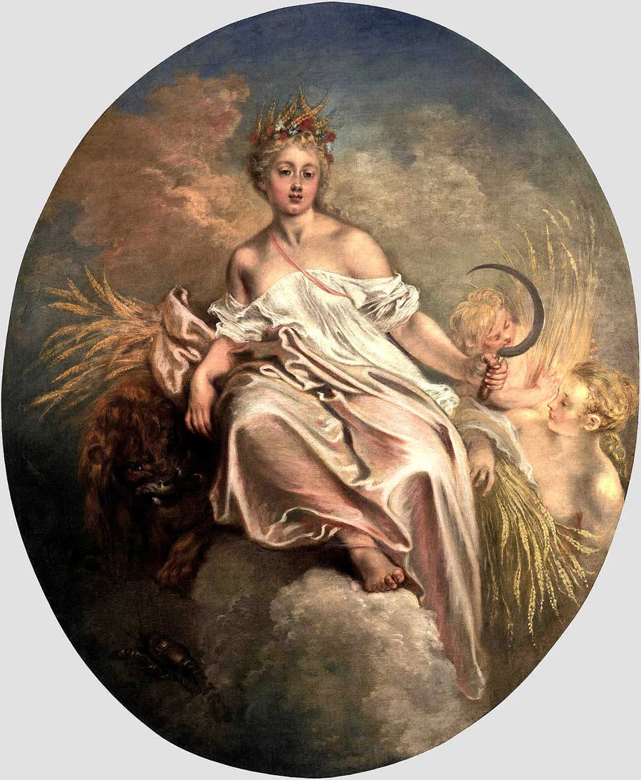 Alegoría del Verano bajo los rasgos de Ceres - Antoine Watteau