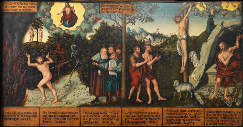 Alegoría de la ley y de la gracia - Lucas Cranach el Viejo