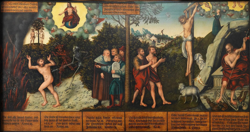 Alegoría de la ley y de la gracia - Lucas Cranach el Viejo