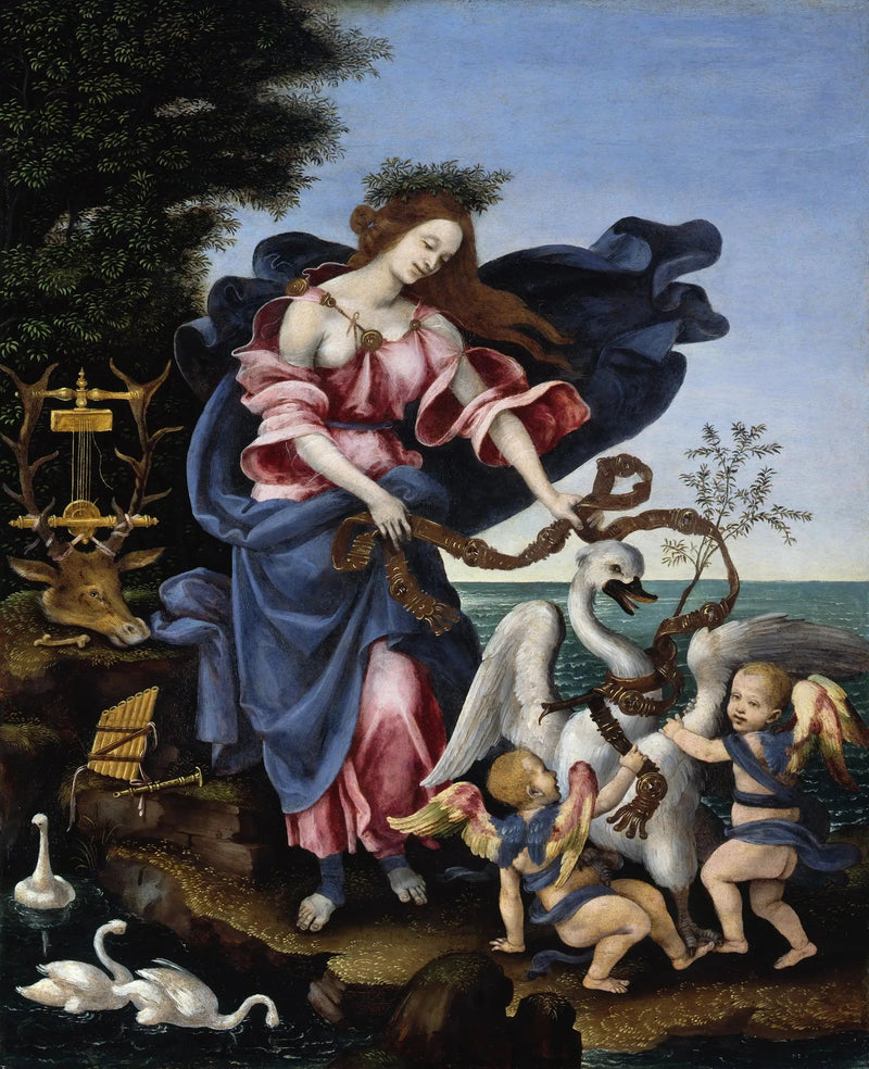 Alegoría de la música (Erato) - Filippino Lippi
