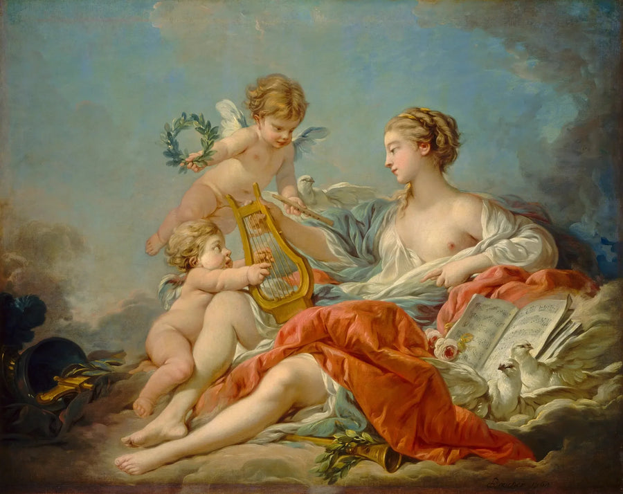 Alegoría de la música - François Boucher