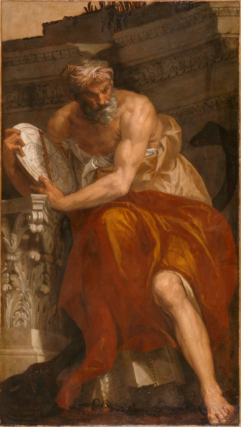 Alegoría de la navegación con un astrolabio: Ptolomeo - Paolo Veronese