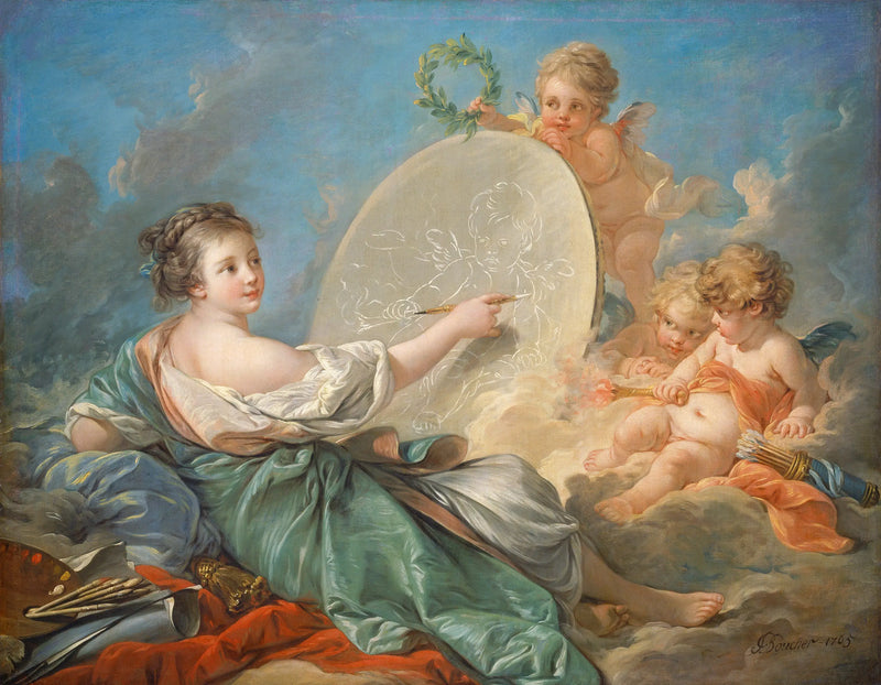 Alegoría de la pintura - François Boucher