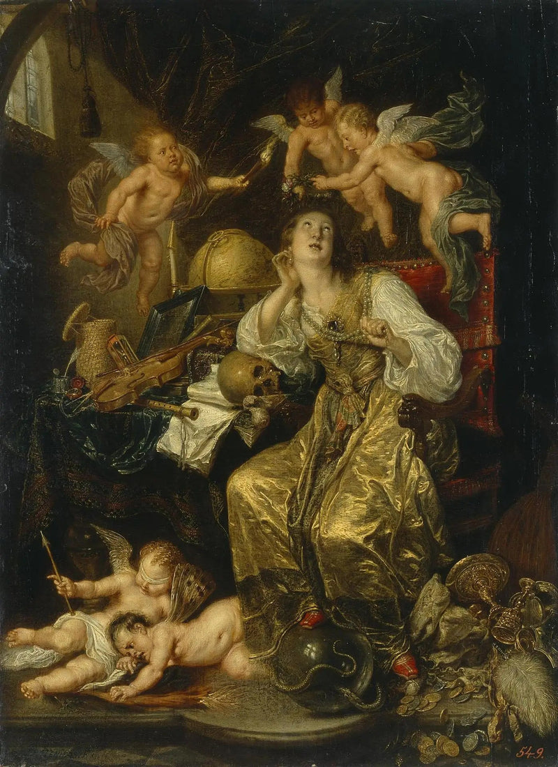 Alegoría de la prudencia triunfando sobre la vanidad (Alegoría de la fe) - David Teniers el Joven