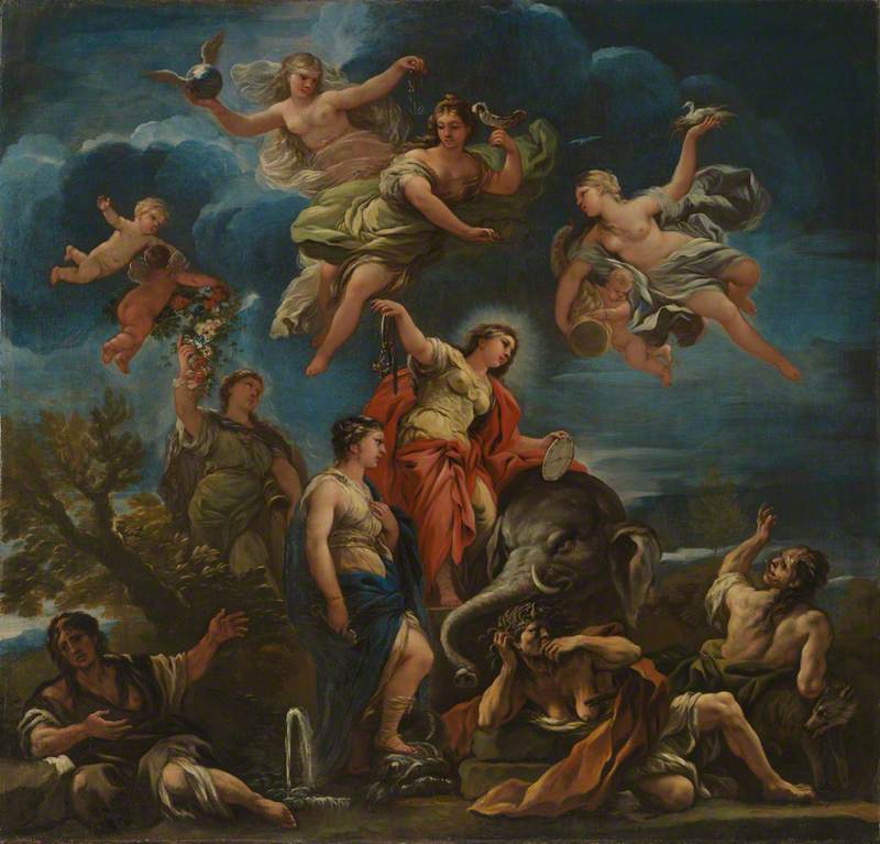 Alegoría de la Templanza - Luca Giordano
