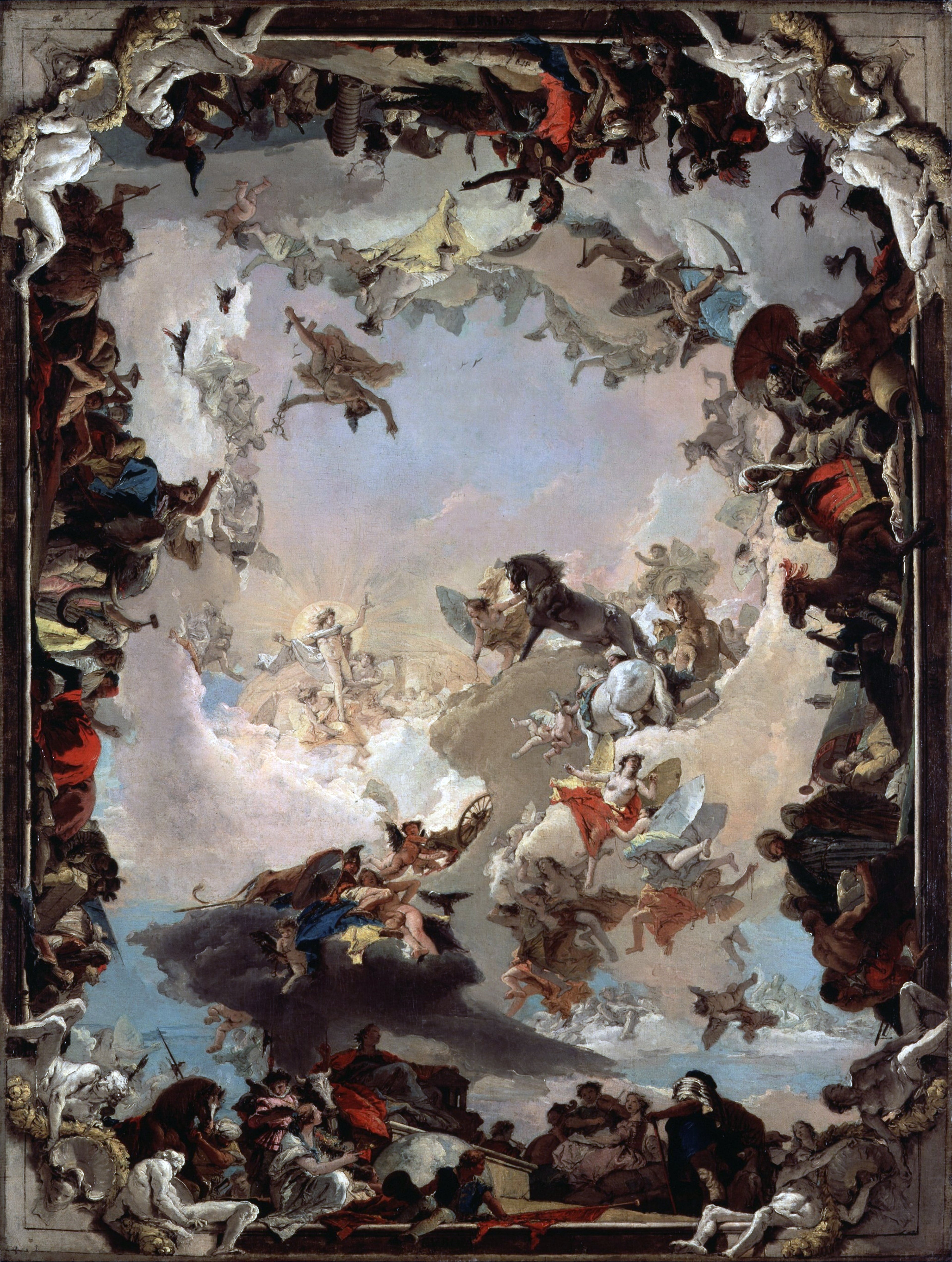Allégorie des planètes et des continents - Giovanni Battista Tiepolo - Alpha Reproduction