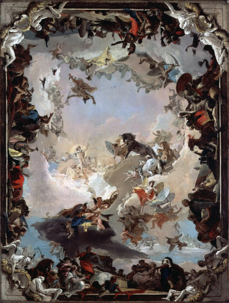 Alegoría de los planetas y los continentes - Giovanni Battista Tiepolo