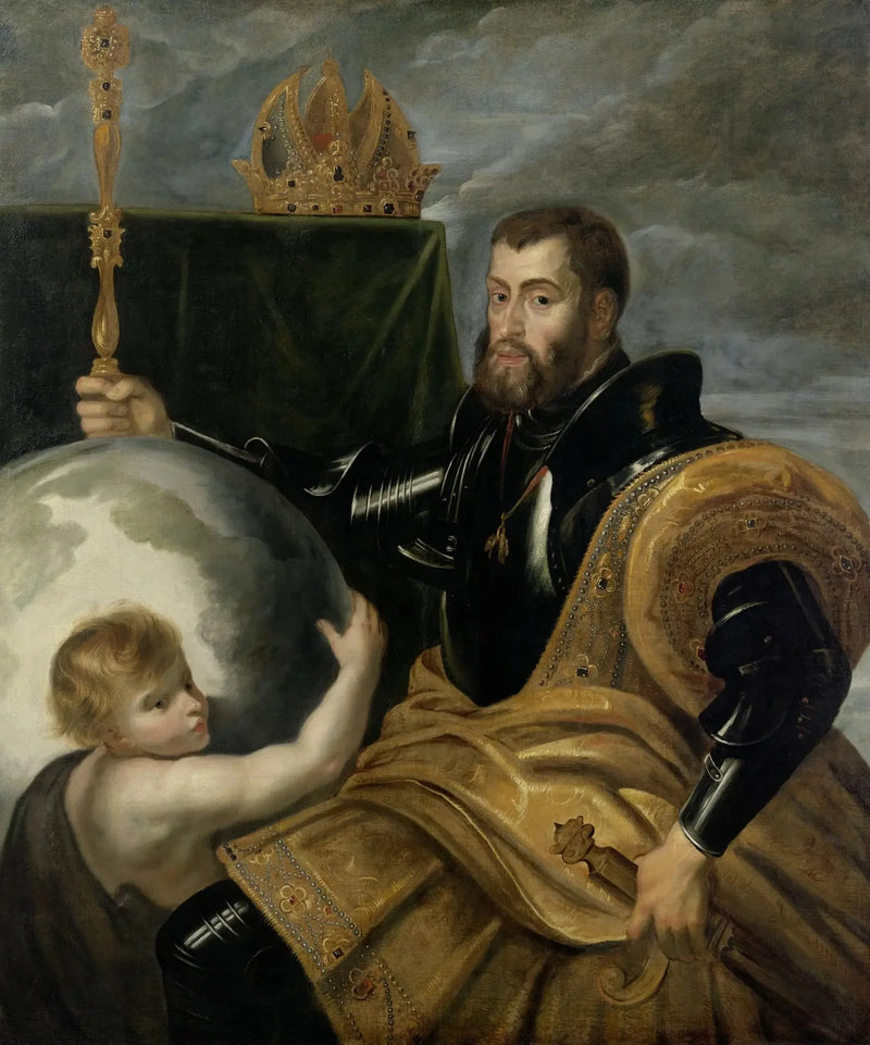 Alegoría sobre el emperador Carlos como soberano de vastos reinos - Peter Paul Rubens