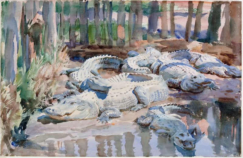 Cocodrilos embarrados - John Singer Sargent
