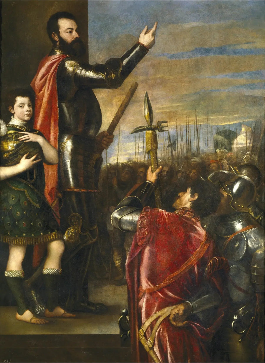 Discurso de Alfonso d'Avalos - Tiziano