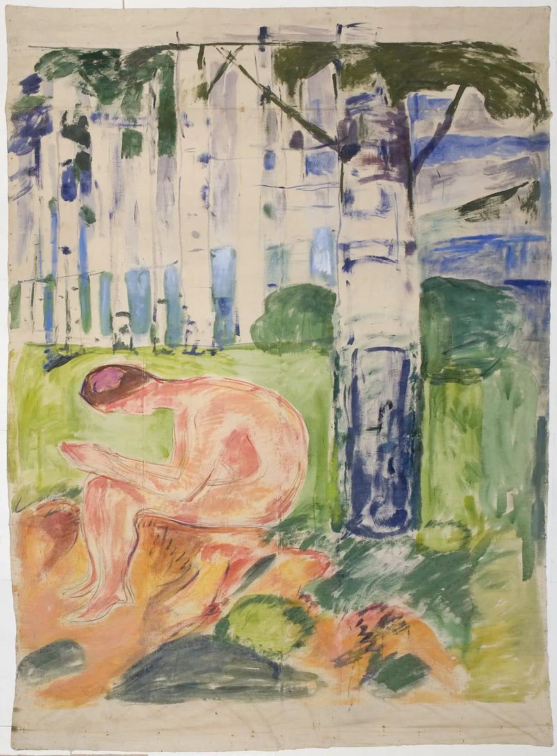 Alma Mater: joven sentado - Edvard Munch