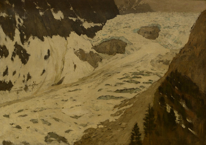 Alpes. Nieve - Isaac Levitan