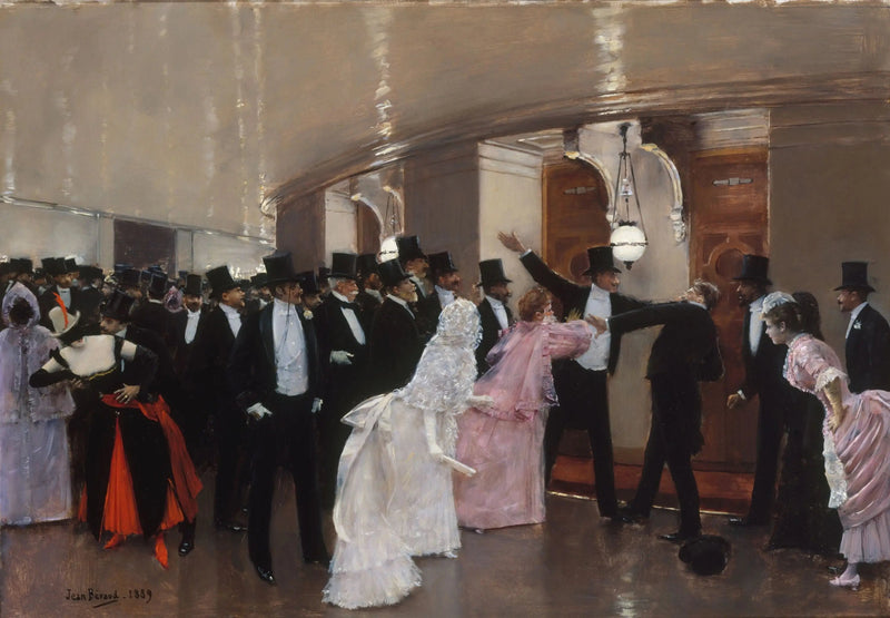 Altercado en los pasillos de la Ópera - Jean Béroud