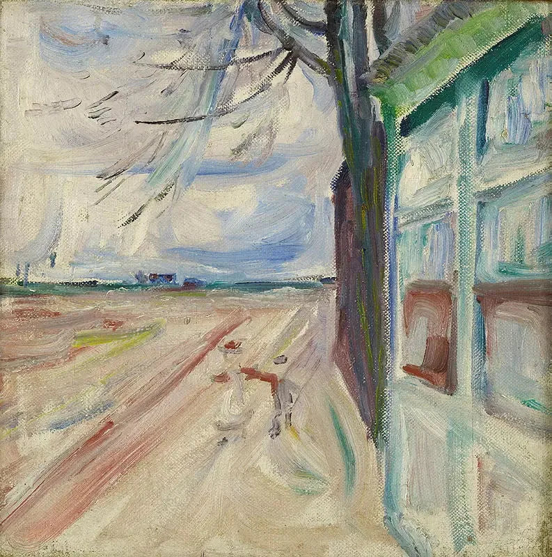 En el río, Warnemünde - Edvard Munch