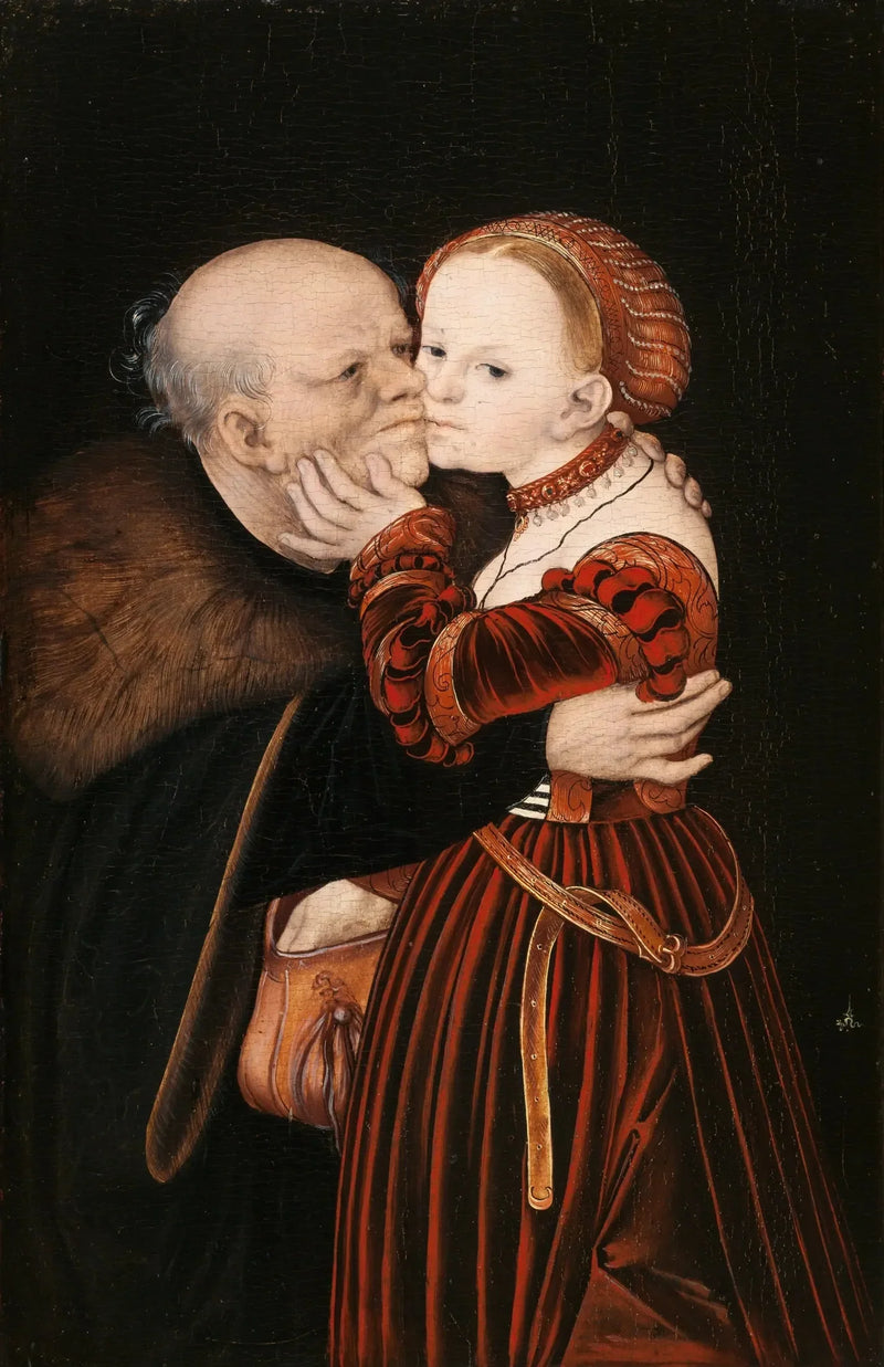 Amantes mal emparejados - Lucas Cranach el Viejo