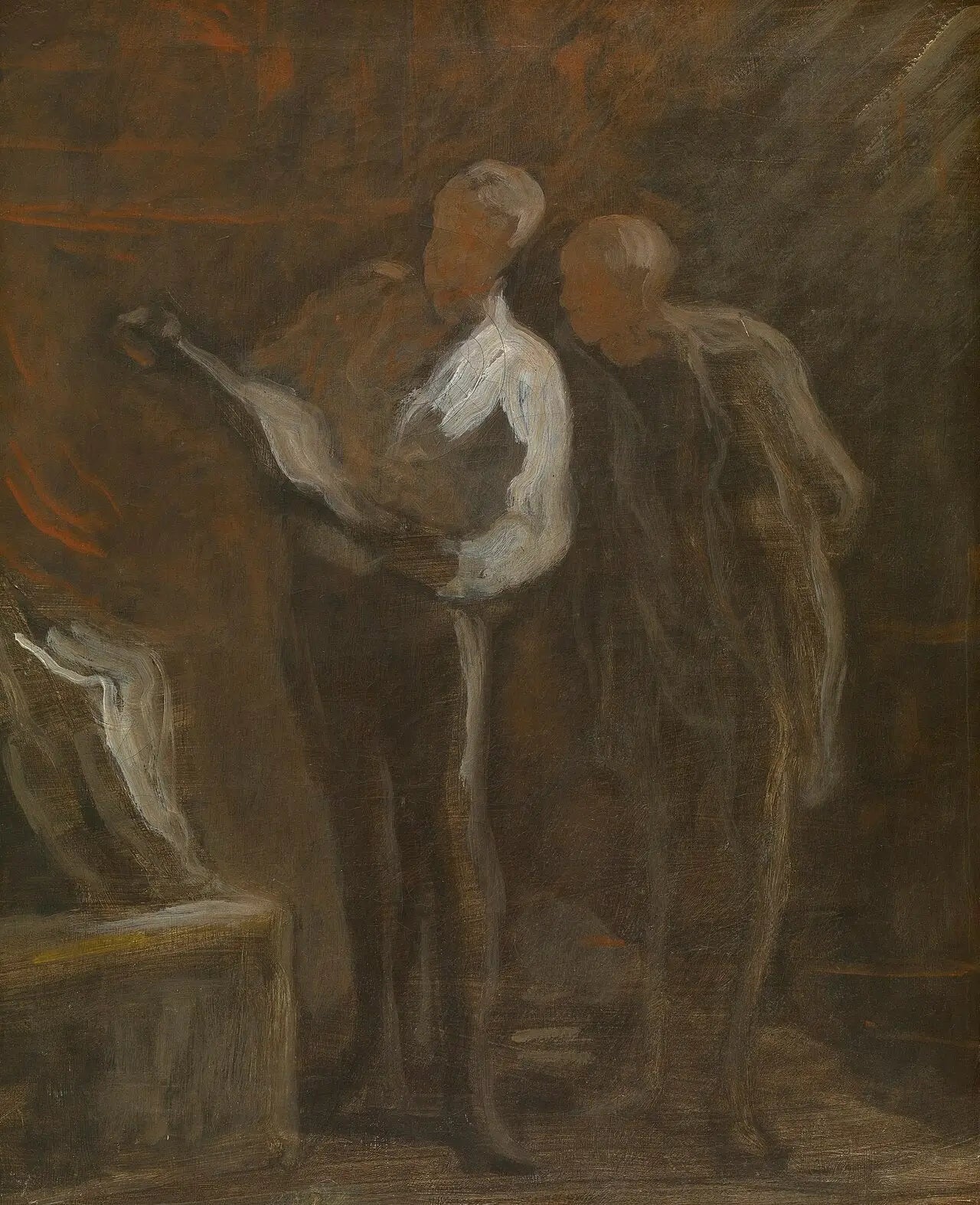 Amateurs d’estampes - Honoré Daumier image 1 copie peinte à la main à l’huile