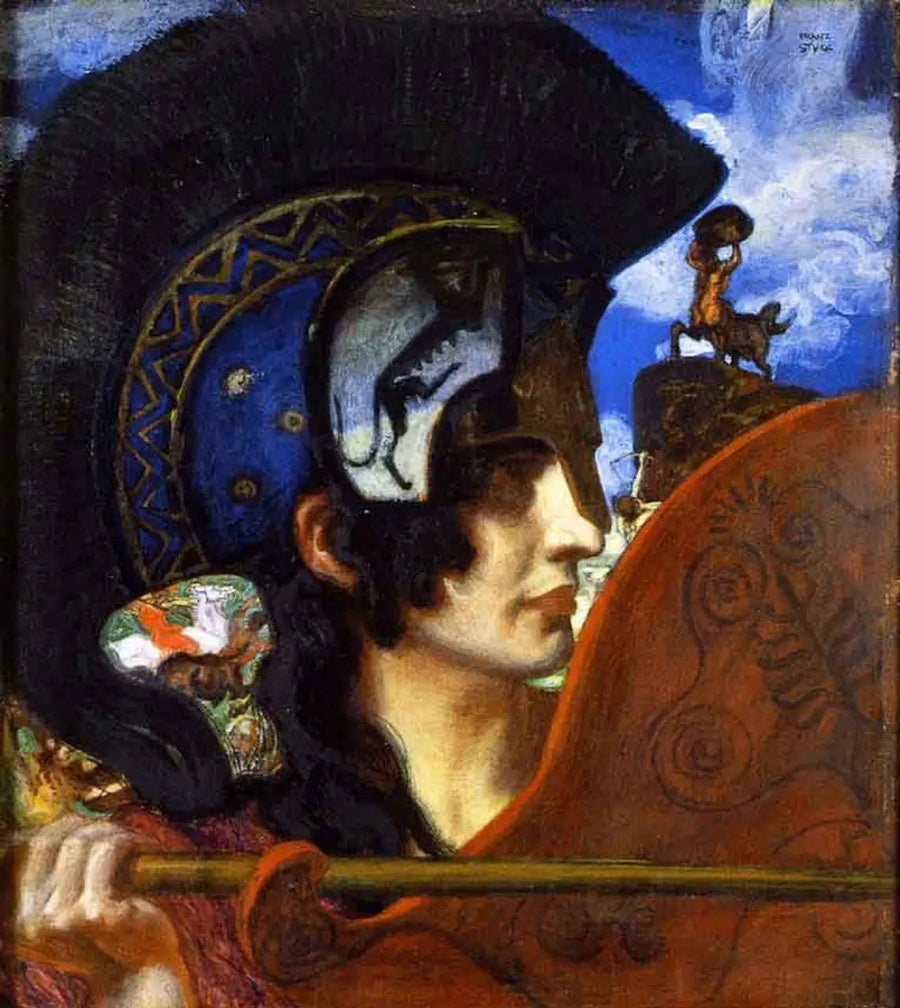 Amazona en Combate - Franz Von Stuck