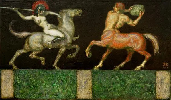 Amazonas y Centauro - Franz von Stuck