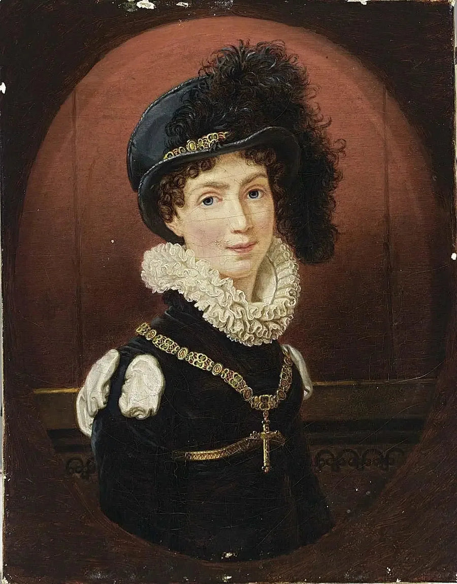 Amélie de Leuchtenberg, futura emperatriz de Brasil (1812-1873) - Joseph Karl Stieler