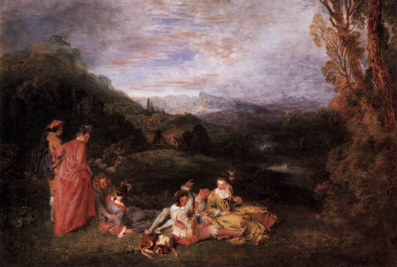 Amor pacífico - Antoine Watteau