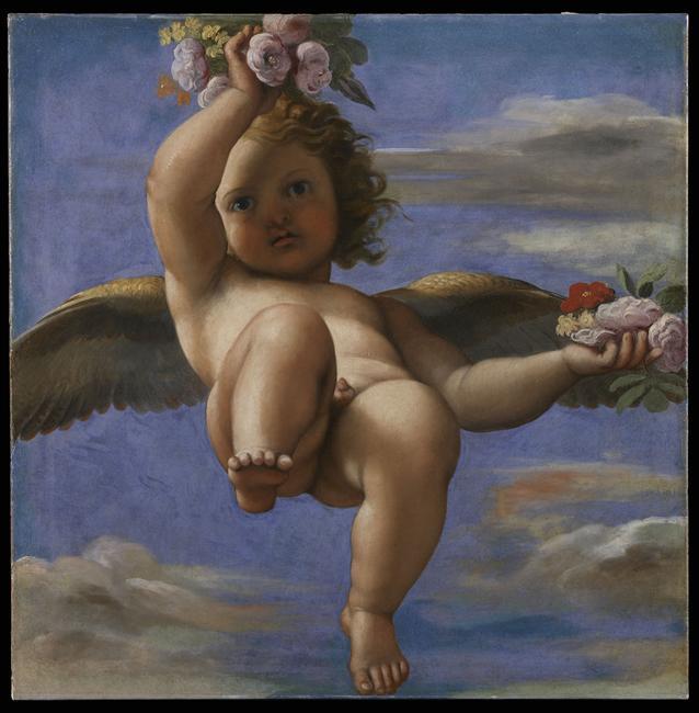 Amor esparciendo flores - Annibale Carracci