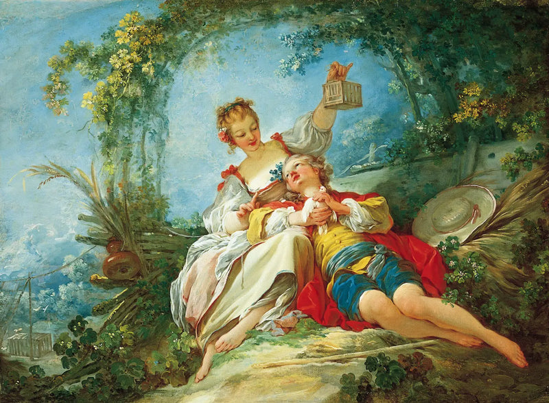 Amantes felices - Jean-Honoré Fragonard